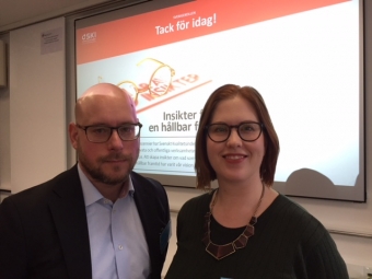 Johan Parlmer och Laurina Qvarnstrom SKI.